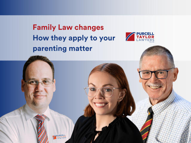 Family Law changes are now in place