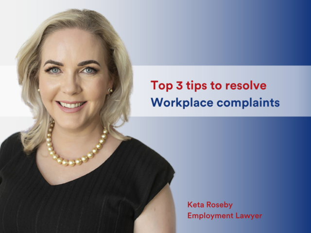 Workplace complaints